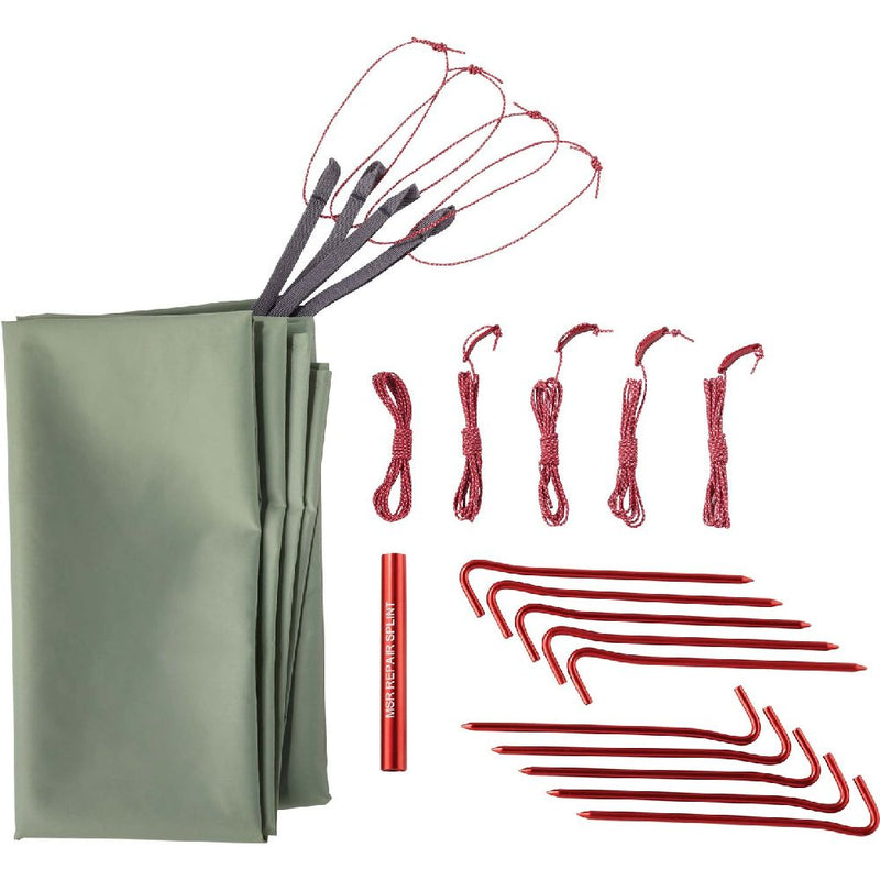 MSR Elixir 1 Tent Green V2 pack contents