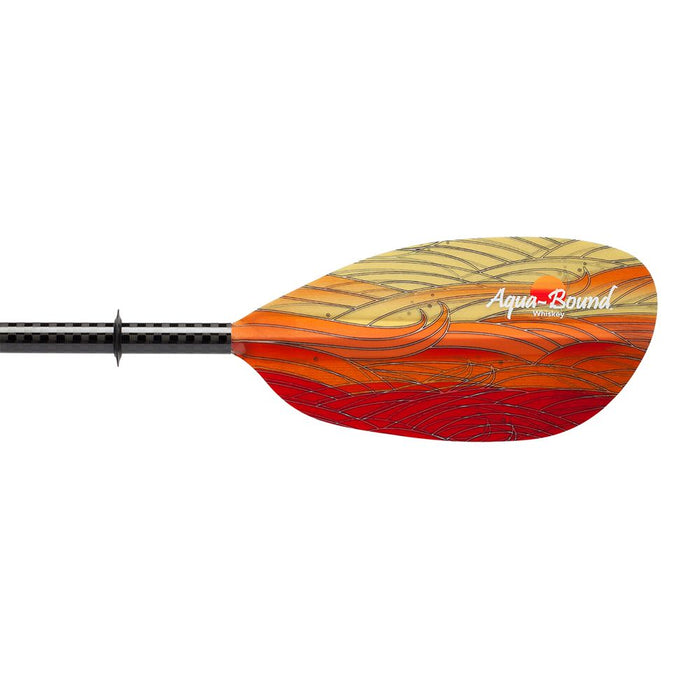 Aqua-Bound Whiskey, Fibre Glass, 2-Piece Straight Shaft Kayak Paddle fuego