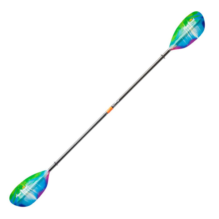 Aqua-Bound Whiskey, Fibre Glass, 2-Piece Straight Shaft Kayak Paddle northern lights