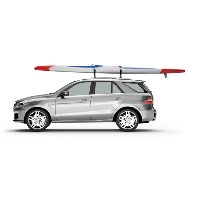 EZ-Vee Kayak V-Bars Race on car with Kayak