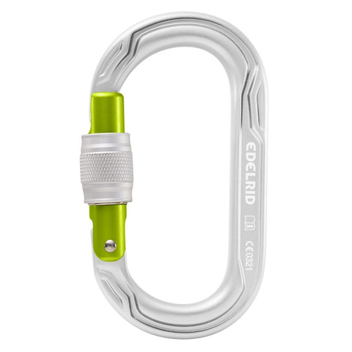 Edelrid Oval Screwgate Carabiner silver