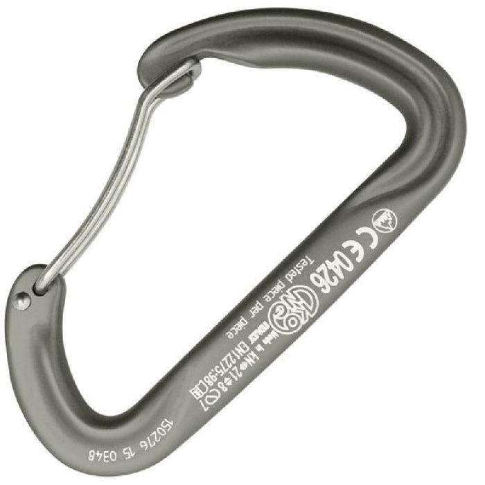 Kong Argon F Lightweight Wire Gate Carabiner grey