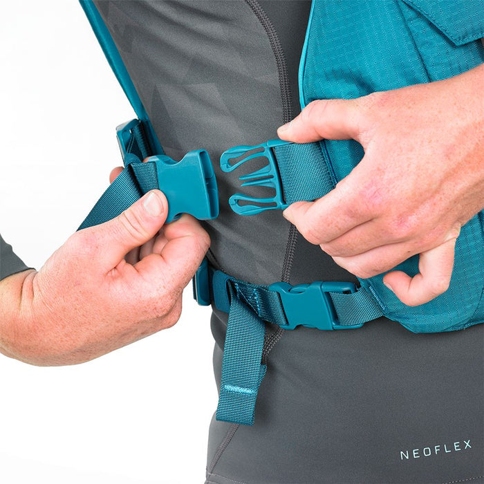 Palm Solo SUP Vest Buoyancy Aid PFD teal zoom on side buckle