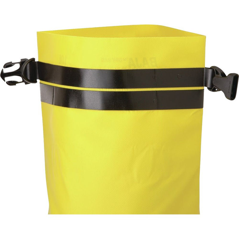 SealLine Baja Dry Bag yellow zoom on strap closure