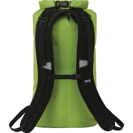 SealLine Skylake Dry Daypack green back view with straps