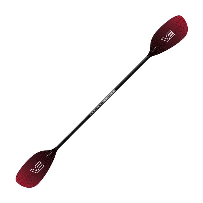 VE Pro Glass Kayak Paddle, Straight Carbon Shaft