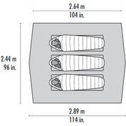 MSR Thru-Hiker 70 Wing V2 sizing diagram